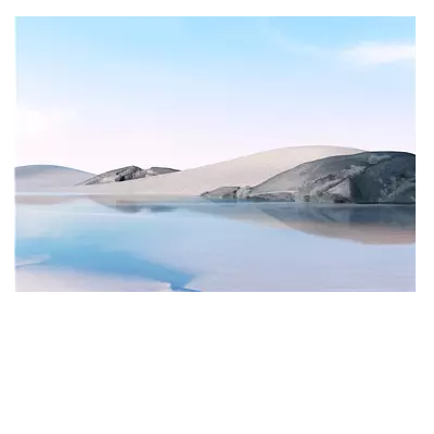 Фото на холсте песок с водой, размера 100x70