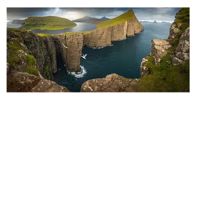 Фото на холсте фьорд, размера 60x30