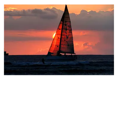 Фото на холсте яхта, размера 60x40