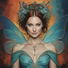 Волшебная богиня на обоях