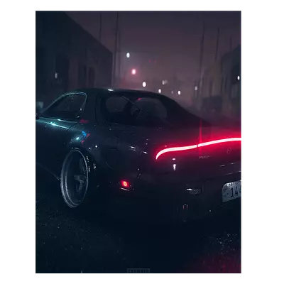 Фото на холсте mazda rx-7, размера 40x50