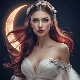 «Красная роза под луной»