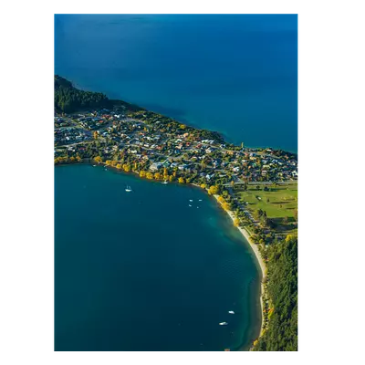 Фото на холсте поселок на перешейке, размера 30x40