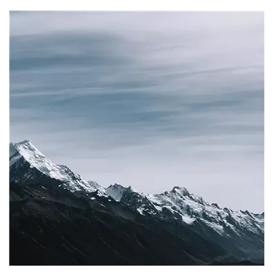 Фото на холсте горный хребет, размера 100x100