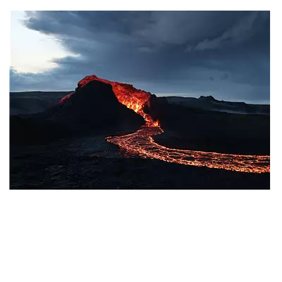 Фото на холсте лава, размера 100x70