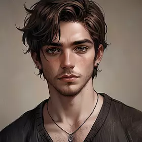 «Medieval man with freckles»