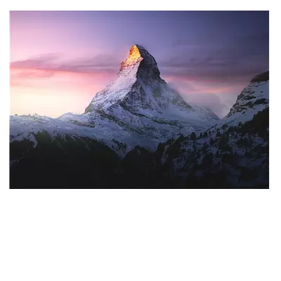 Фото на холсте горный пик, размера 100x70