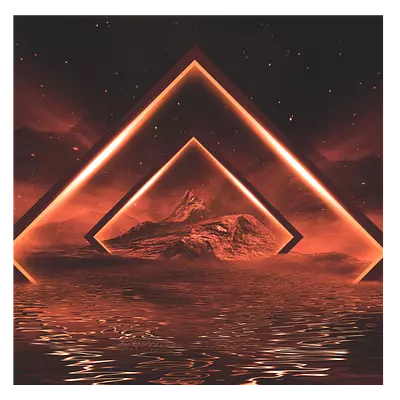 Фото на холсте геометрическая абстракция, размера 50x50