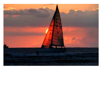 Фото на холсте яхта, размера 90x60
