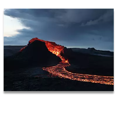 Фото на холсте лава, размера 80x60