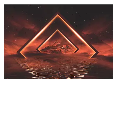 Фото на холсте геометрическая абстракция, размера 100x70