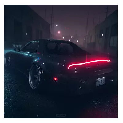 Фото на холсте mazda rx-7, размера 100x100