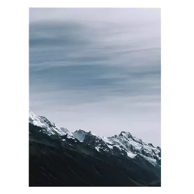 Фото на холсте горный хребет, размера 60x80