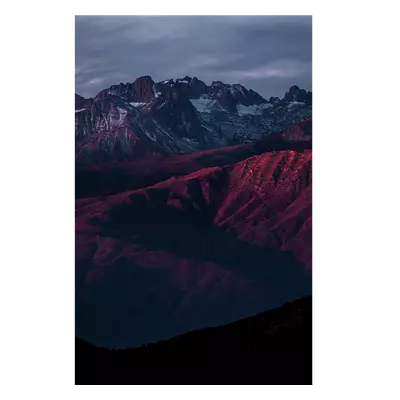 Фото на холсте горы в закате, размера 40x60