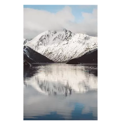 Фото на холсте озеро на фоне гор, размера 40x60