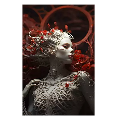 Фото на холсте ai girl, размера 60x90