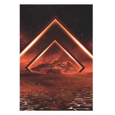 Фото на холсте геометрическая абстракция, размера 70x100