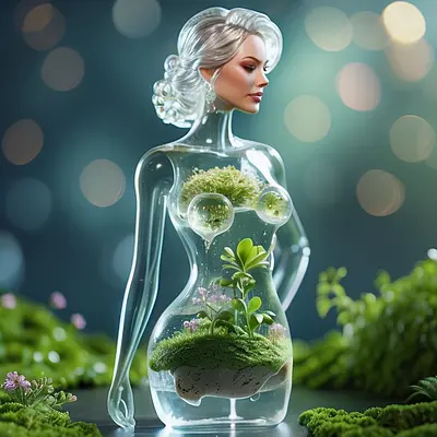 «3D-арт: экосистема в женщине»