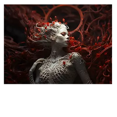 Фото на холсте ai girl, размера 80x60