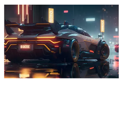 Фото на холсте футуристическое авто, размера 60x40