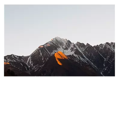 Фото на холсте горы под закатным солнцем, размера 75x50