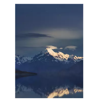 Фото на холсте луна над горами, размера 30x40