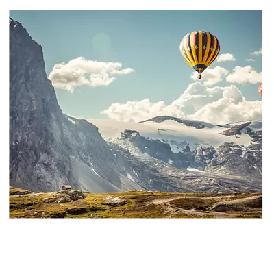 Фото на холсте воздушные шары, размера 60x50