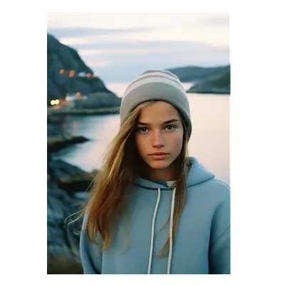 Фото на холсте девушка у озера, размера 50x70