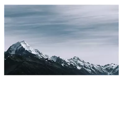 Фото на холсте горный хребет. размер 30х20 см.