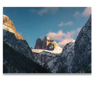 Фото на холсте снежные горы, размера 80x60