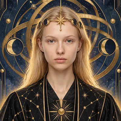 Звёздный атлас ар-деко — AI-стилизация фото в стиле Art Deco