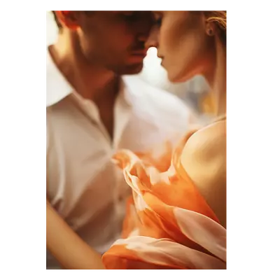 Фото на холсте пара, размера 50x70