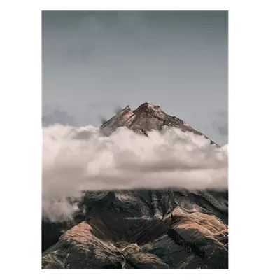 Фото на холсте горы в облаках, размера 30x40