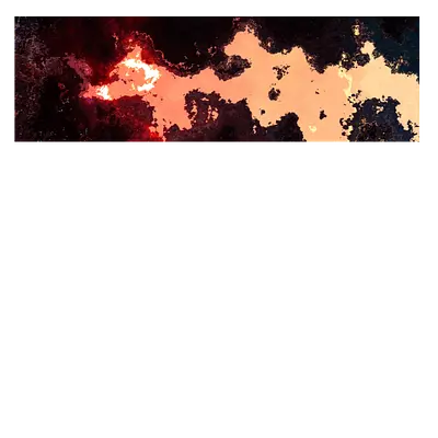 Фото на холсте абстракция лавы, размера 120x40