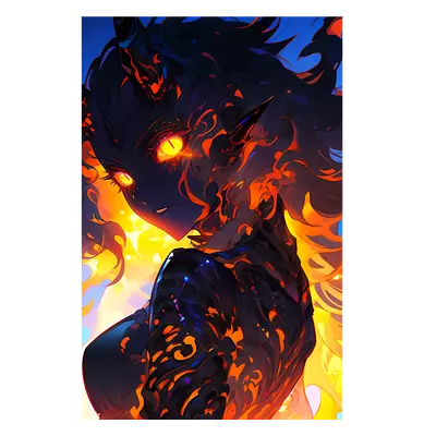 Фото на холсте demonic girl, размера 50x75