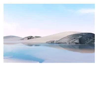 Фото на холсте песок с водой, размера 75x50