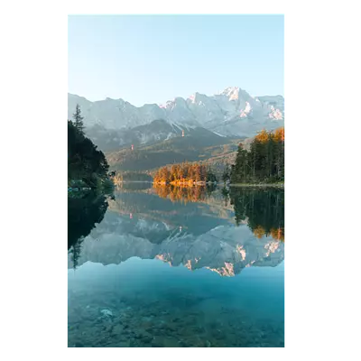 Фото на холсте озеро с горами, размера 60x90