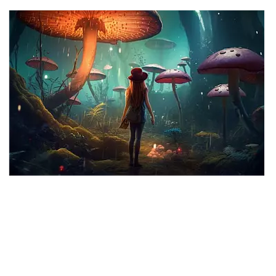 Фото на холсте девушка в сказке, размера 75x50