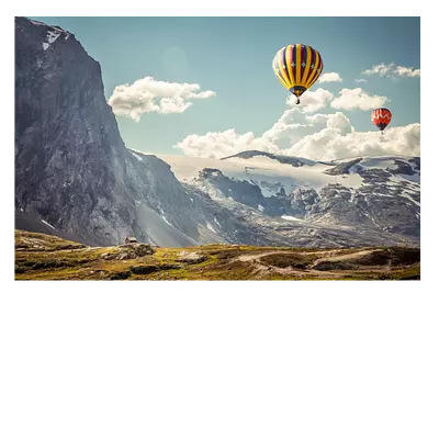 Фото на холсте воздушные шары, размера 90x60