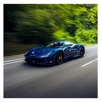 Фото на холсте синий феррари, размера 80x80