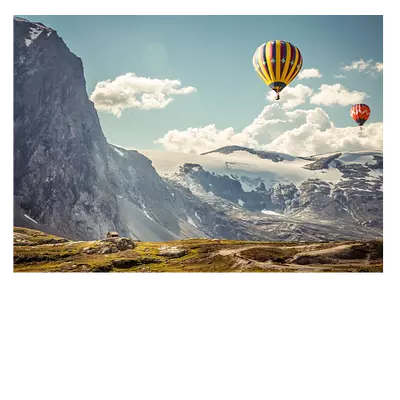 Фото на холсте воздушные шары, размера 70x50