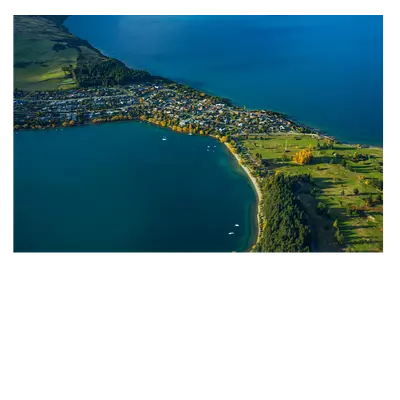 Фото на холсте поселок на перешейке, размера 60x40