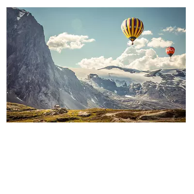 Фото на холсте воздушные шары, размера 60x40