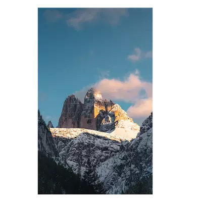 Фото на холсте снежные горы, размера 20x30