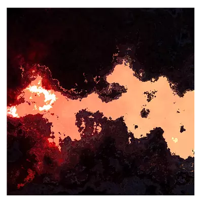 Фото на холсте абстракция лавы, размера 30x30