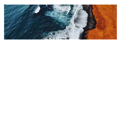 Фото на холсте волны, размера 120x40