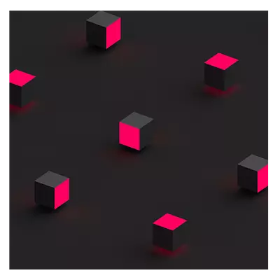 Фото на холсте абстракция квадраты, размера 60x60