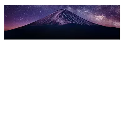 Фото на холсте гора со звёздами, размера 90x30