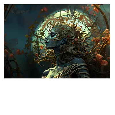 Фото на холсте девушка ai, размера 70x50