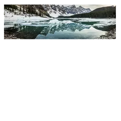 Фото на холсте зимнее озеро, размера 120x40